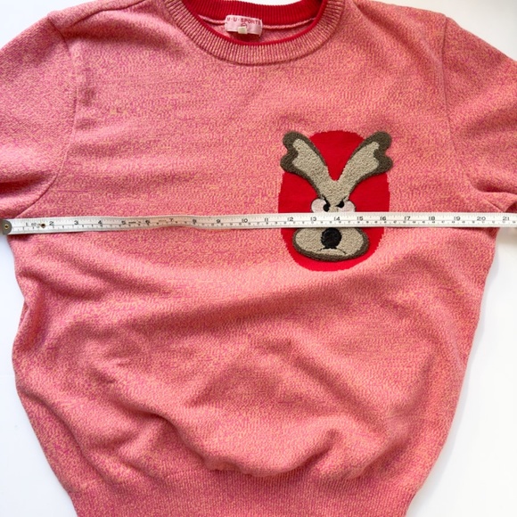 Rare MU SPORTS Golf Sweater with Embroided Logo Multicolor Women's Size 40 - Picture 5 of 11